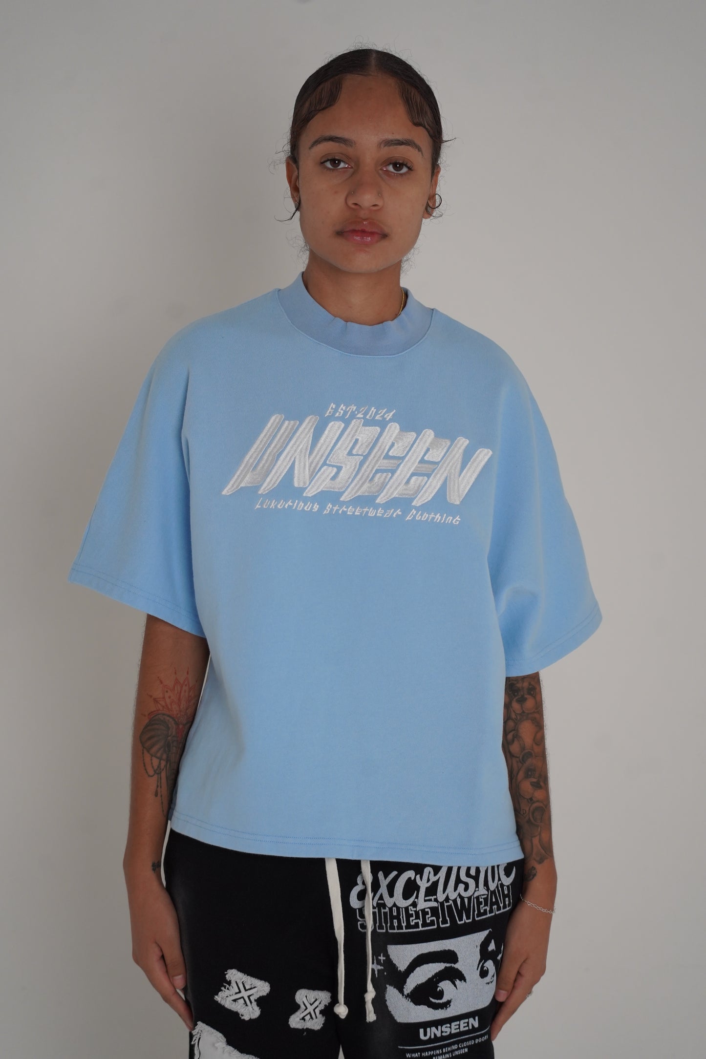 Baby Blue Seamless Tee